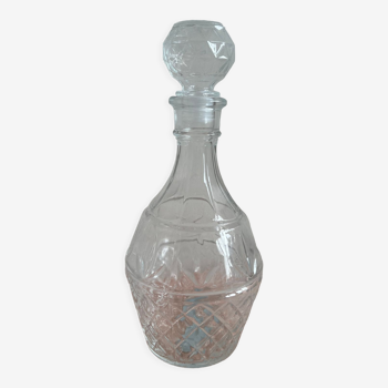 Thick glass decanter