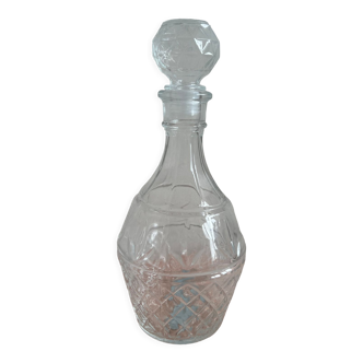 Thick glass decanter