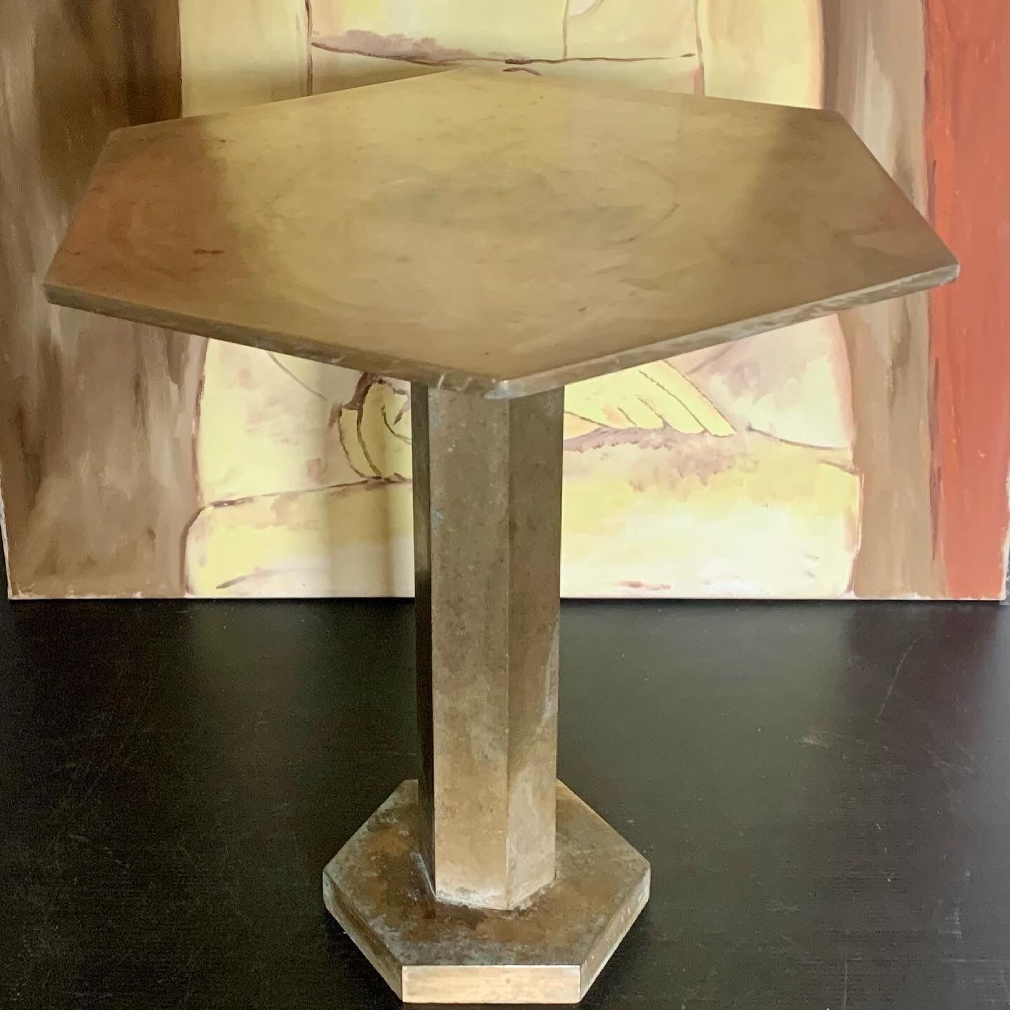 Brass base for statue or object