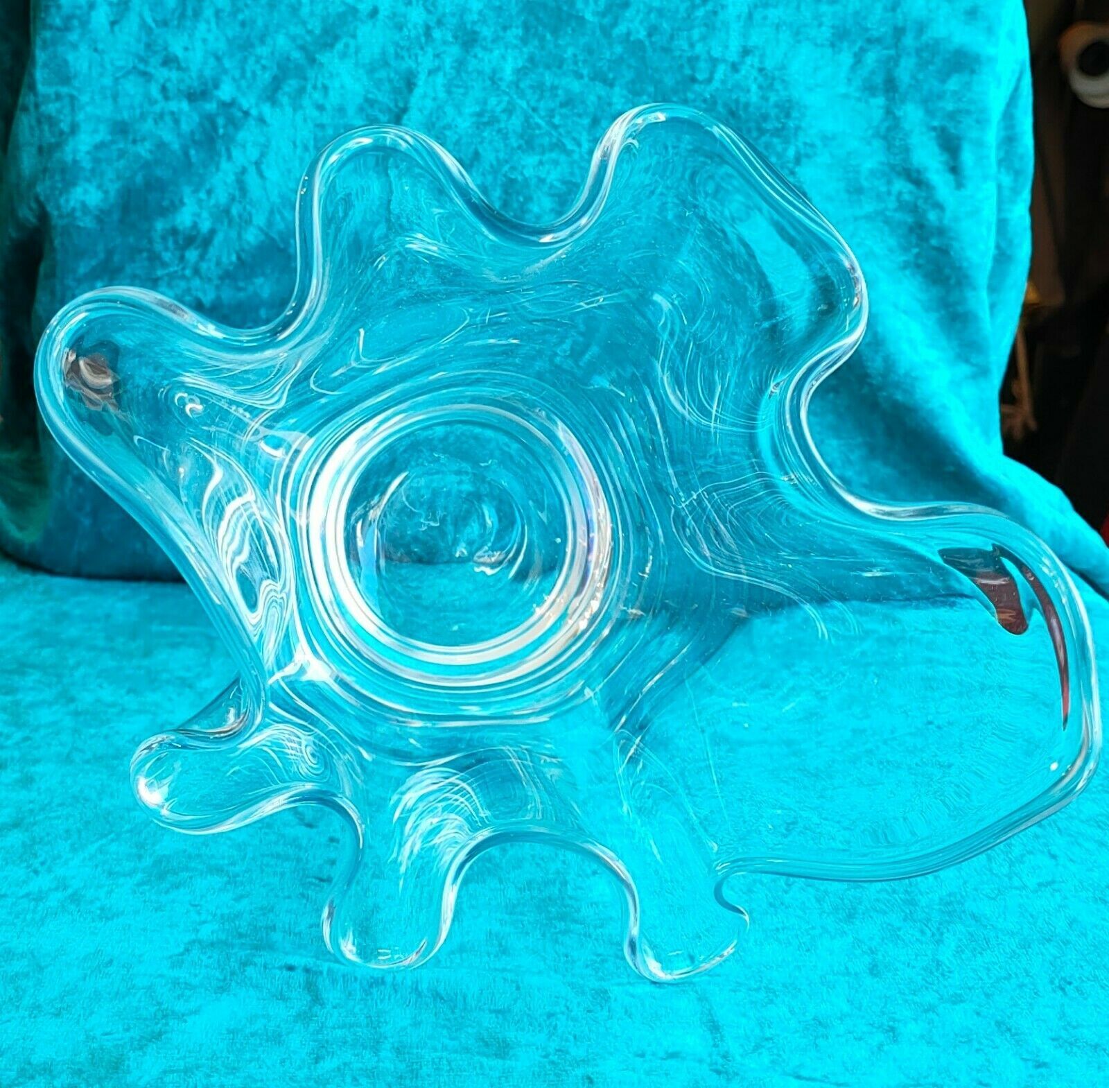 Vase mouchoir cristal Venini Murano