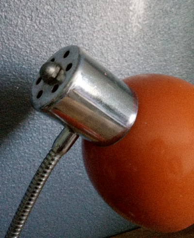 Lampe de bureau, vintage, rouge