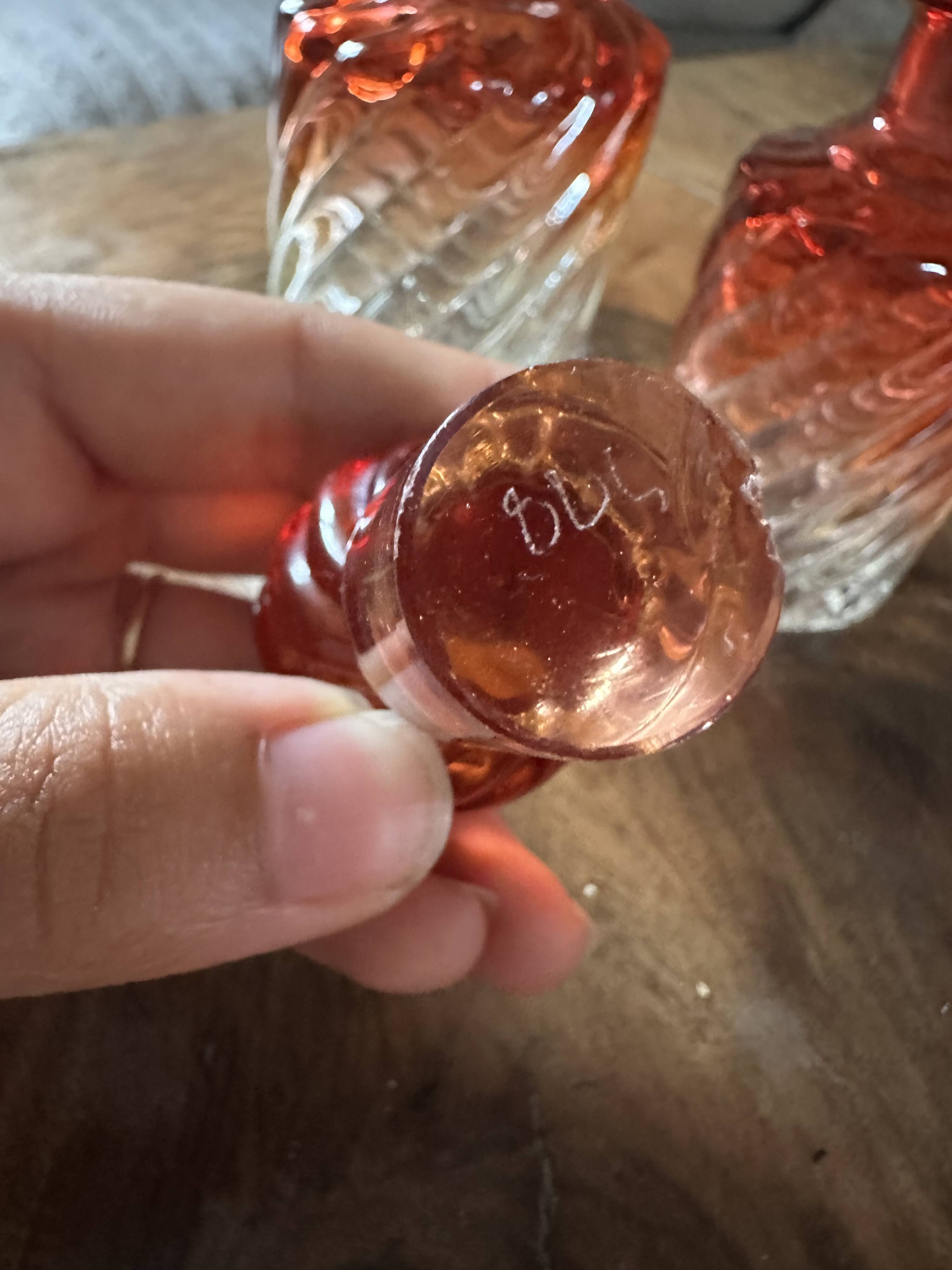 Baccarat red crystal bamboo vase