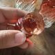 Baccarat red crystal bamboo vase
