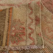 Red Brown Persian Runner Rug, Vintage Handmade Hallway Decor, 72x278cm