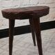 Brutalist tripod stool