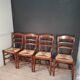 4 straw chairs
