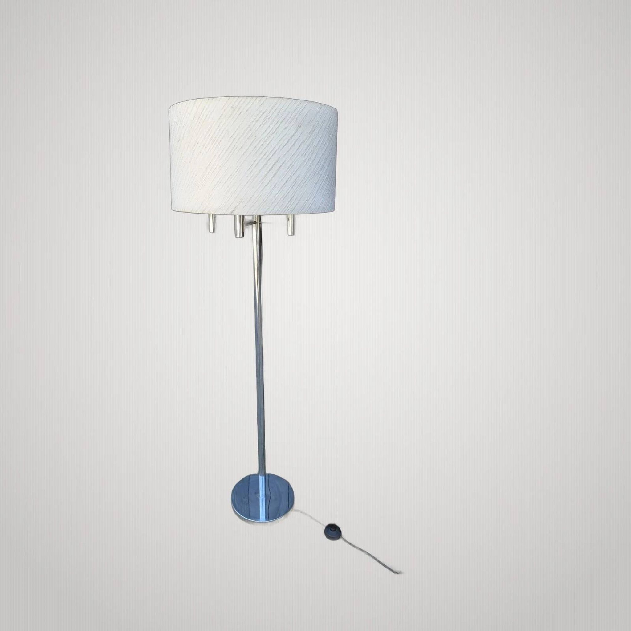 Vintage Floor Lamp 70s Space Age Chrome Sciolari