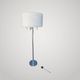 Lampadaire vintage space age en chrome