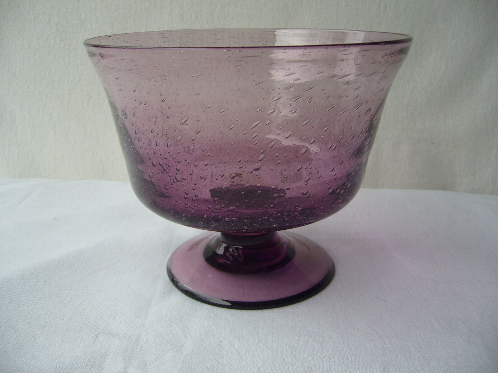 Biot purple blown glass cocktail service