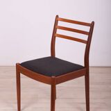 Fabric and Teak Dining Chairs by Victor Wilkins for G-Plan, 1960s, Set of 4