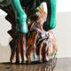 Green earthenware horse