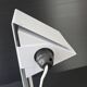 Vintage 1980s lamp in white lacquered metal
