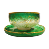 Daum Nancy bowl and tray (Cross of Lorraine)