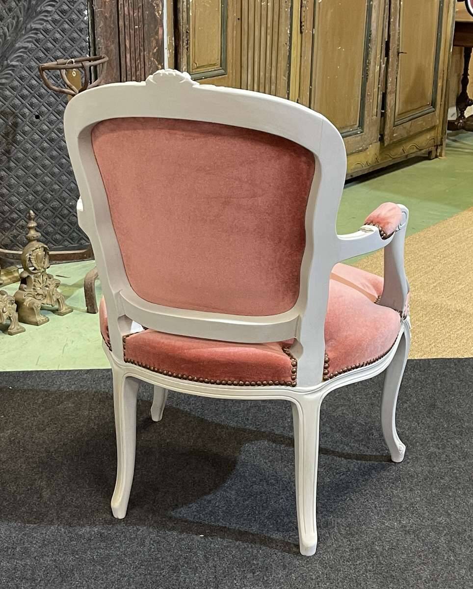 1970s Louis XV style cabriolet armchair