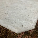 Vintage travertine coffee table in the 70s