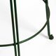 Tabouret de bar italien des années 1960 en métal peint en vert avec métal perforé.
