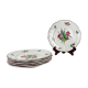 Set of 6 flat plates KG Lunéville – model Réverbère
