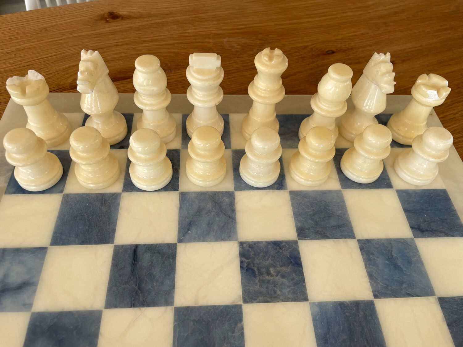Alabaster chess game