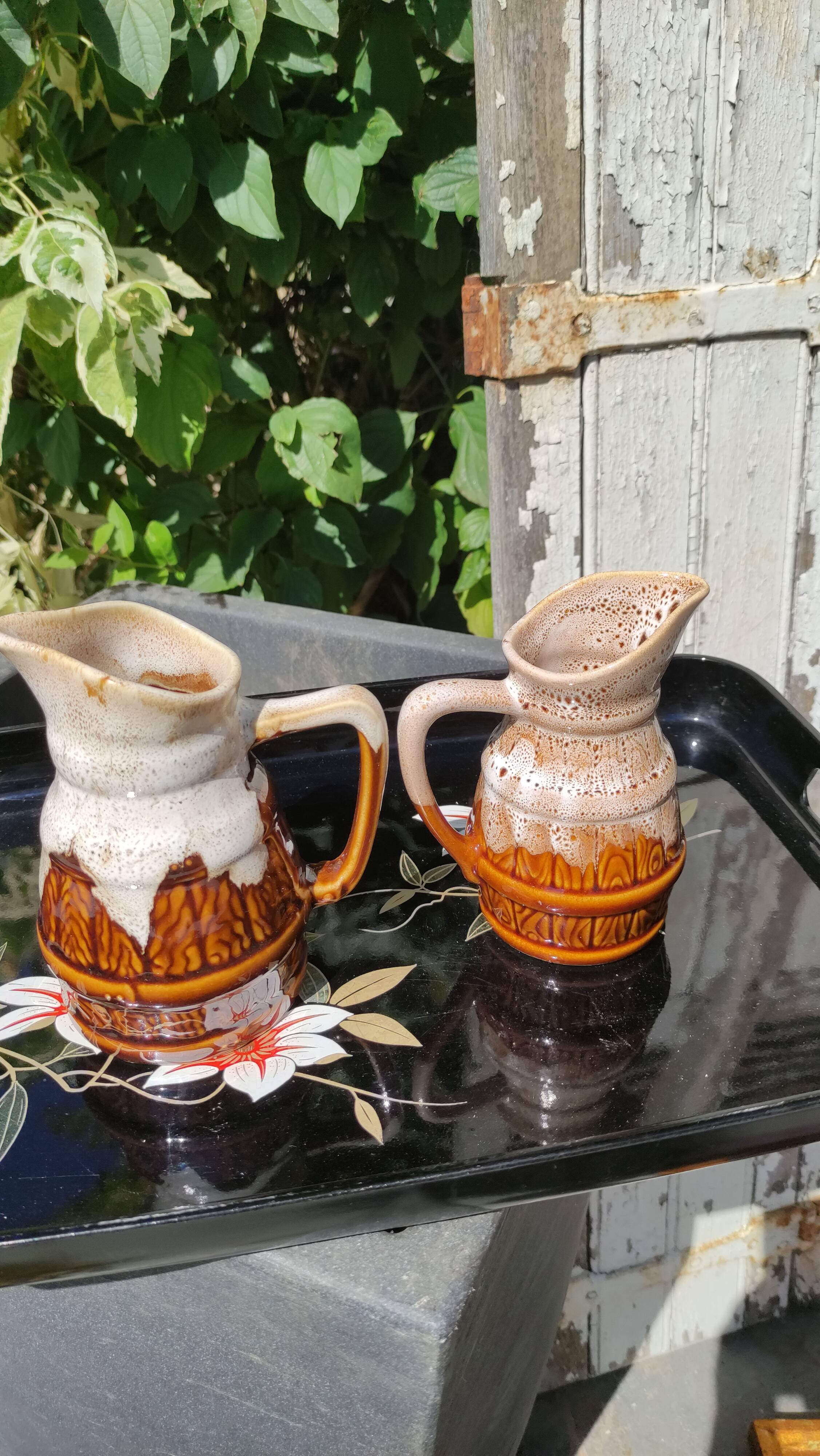 Duo of vintage pitchers Revol