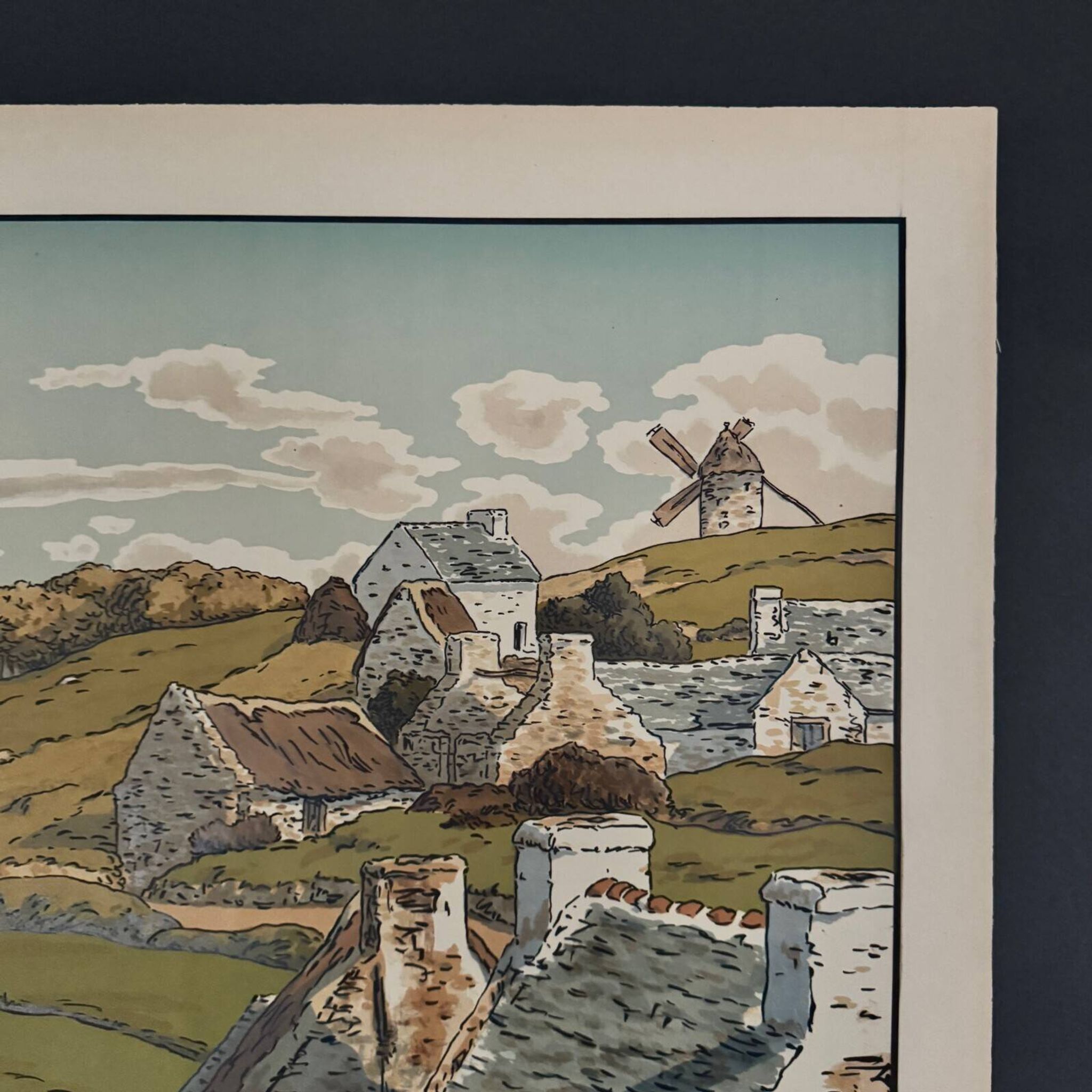 Lithograph by Henri Rivière, Aspects of Nature - The Valley