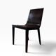Set of 6 vintage curved wooden chairs
