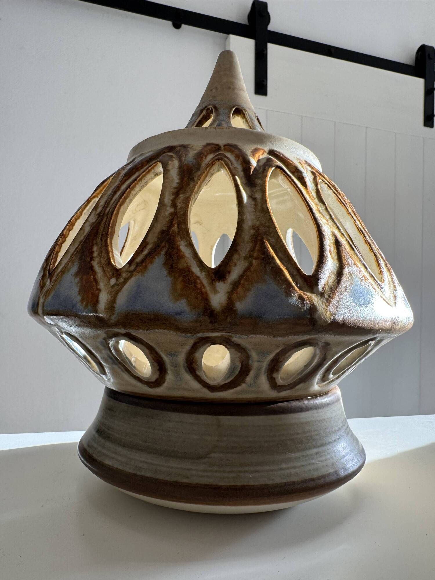 lantern Noomi Backhausen, Søholm Stentøj, Denmark, mid century