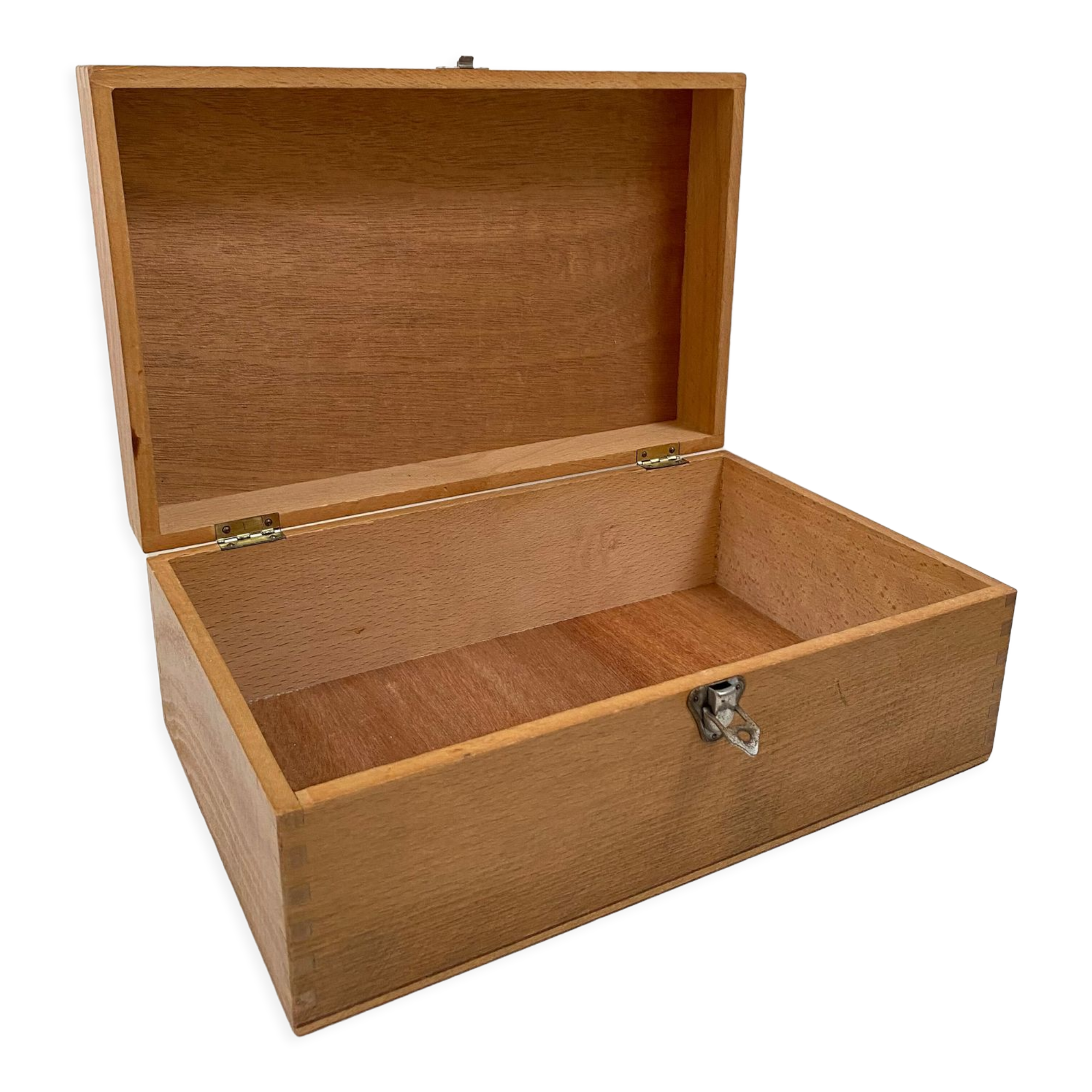 Old wooden box from the 70s