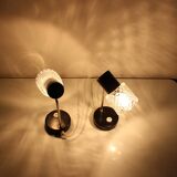 1960s Pair of Table Lamps by Kamenický Šenov, Czechoslovakia