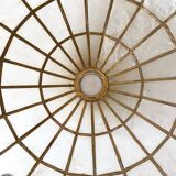 Flower suspension in mother-of-pearl and brass 48 cm