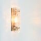 Scandinavian Glass & Brass Wall Light/Sconce by Carl Fagerlund for Orrefors & Lyfa, 1960s