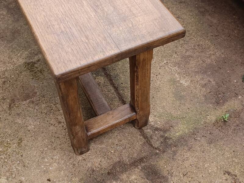 Antique solid oak farm benches
