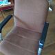 pair of 1970s modernist design armchairs in tweed fabric