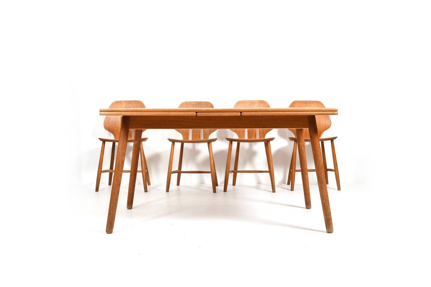Fdb møbler dining room set consisting of 6 chairs by ejvind a.
