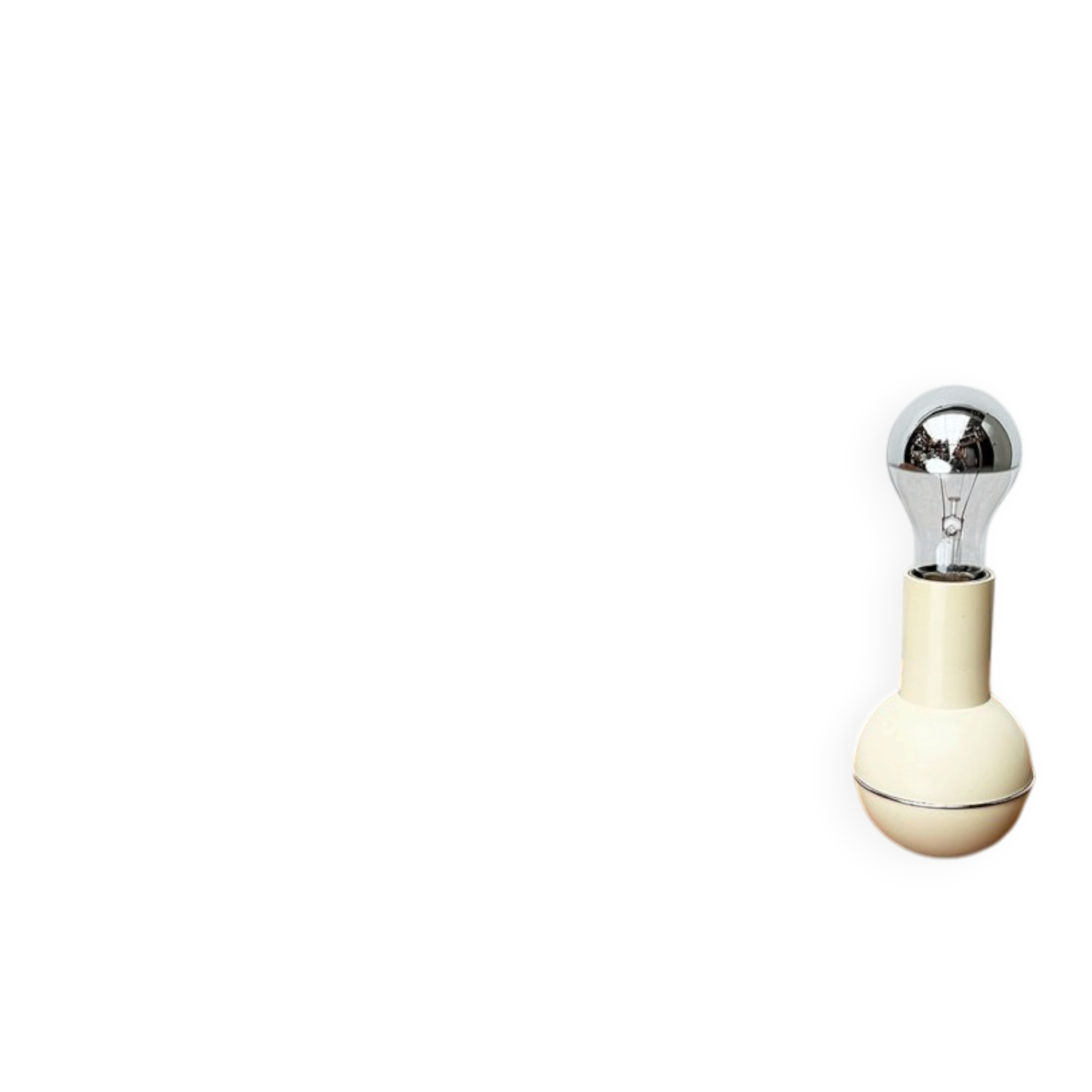 Lampe de table Culbuto d'époque spatiale italienne du milieu du siècle par Lamperti, années 1960