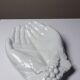 Hand tray by Georges Sand after Cocteau GDA Limoges unsigned.