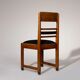 Amsterdam School oak dining chairs, Netherlands, 1920s