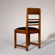 Amsterdam School oak dining chairs, Netherlands, 1920s