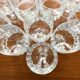 Set de 10 verres à vin en cristal taillé