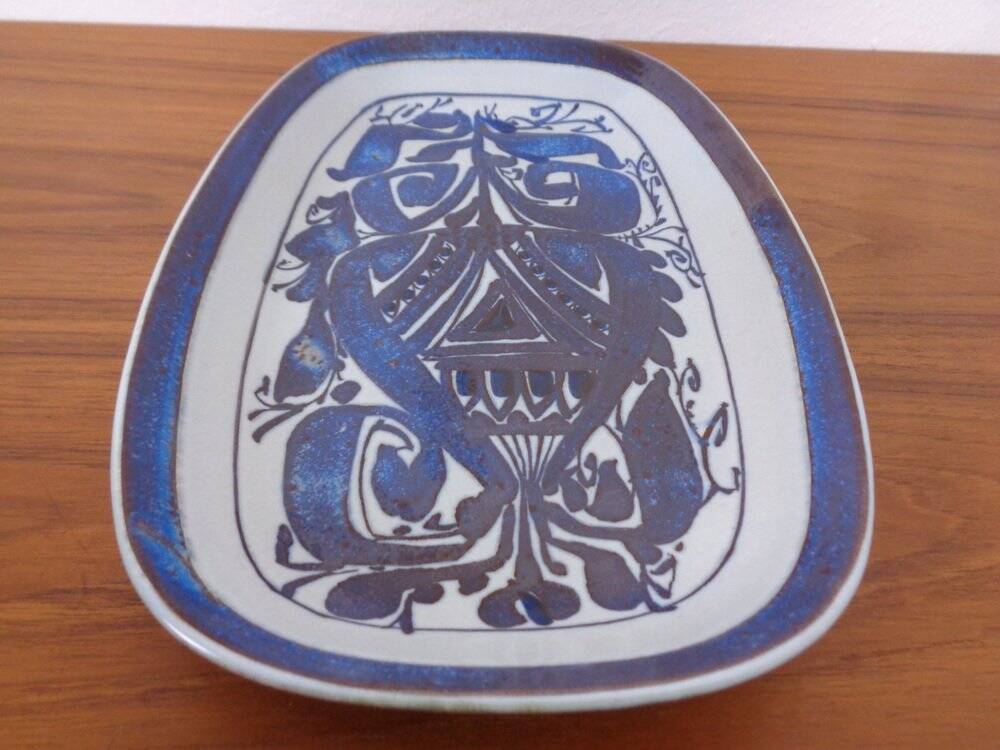 Ceramic 426-2841 Aluminia Plate by Kari Christensen for Royal Copenhagen, Denmark