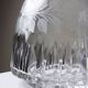 Antique cut and engraved crystal carafe with floral decoration, Bohemia, 19th-20th century.