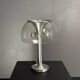 Midcentury space age large glass mushroom table lamprey Temde, 1960s
