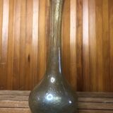 Ancien vase soliflore biot verre soufflé bullé vintage #a408