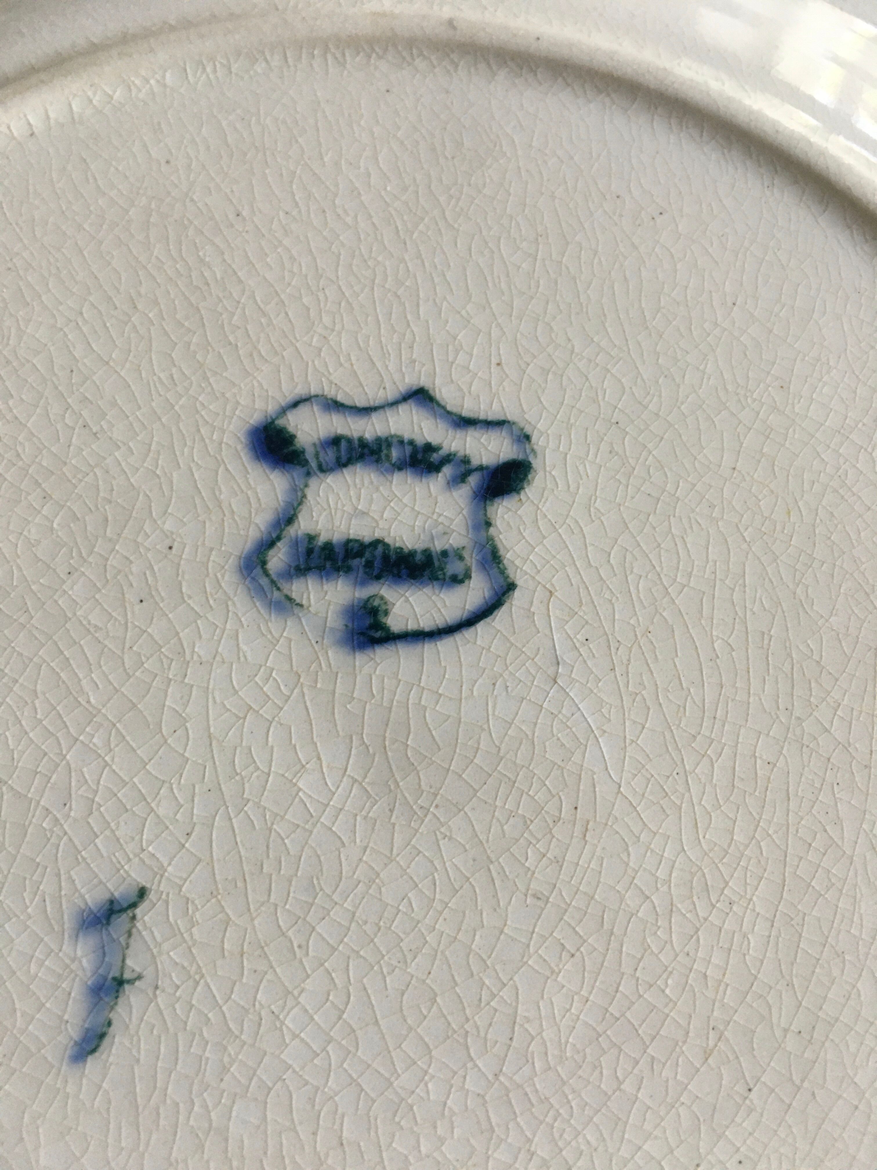 Japanese Longwy plate