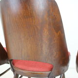 1960s Set of 4 Oswald Haerdtl Dining Chairs for Ton/Thonet, Czechoslovakia