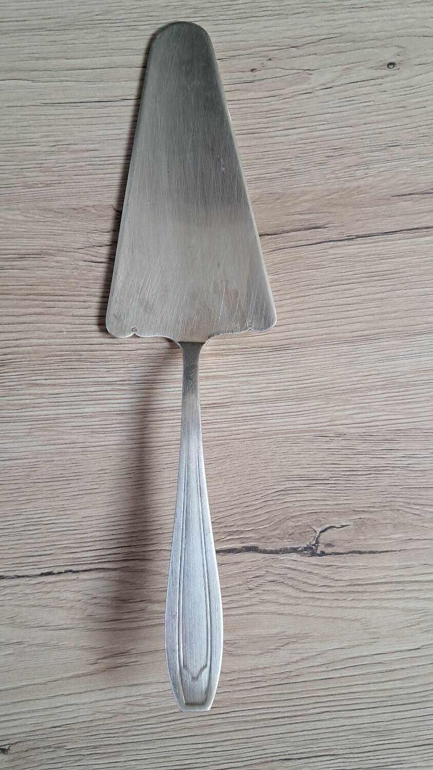 Cutlery set of 12 forks and silver-plated cake server