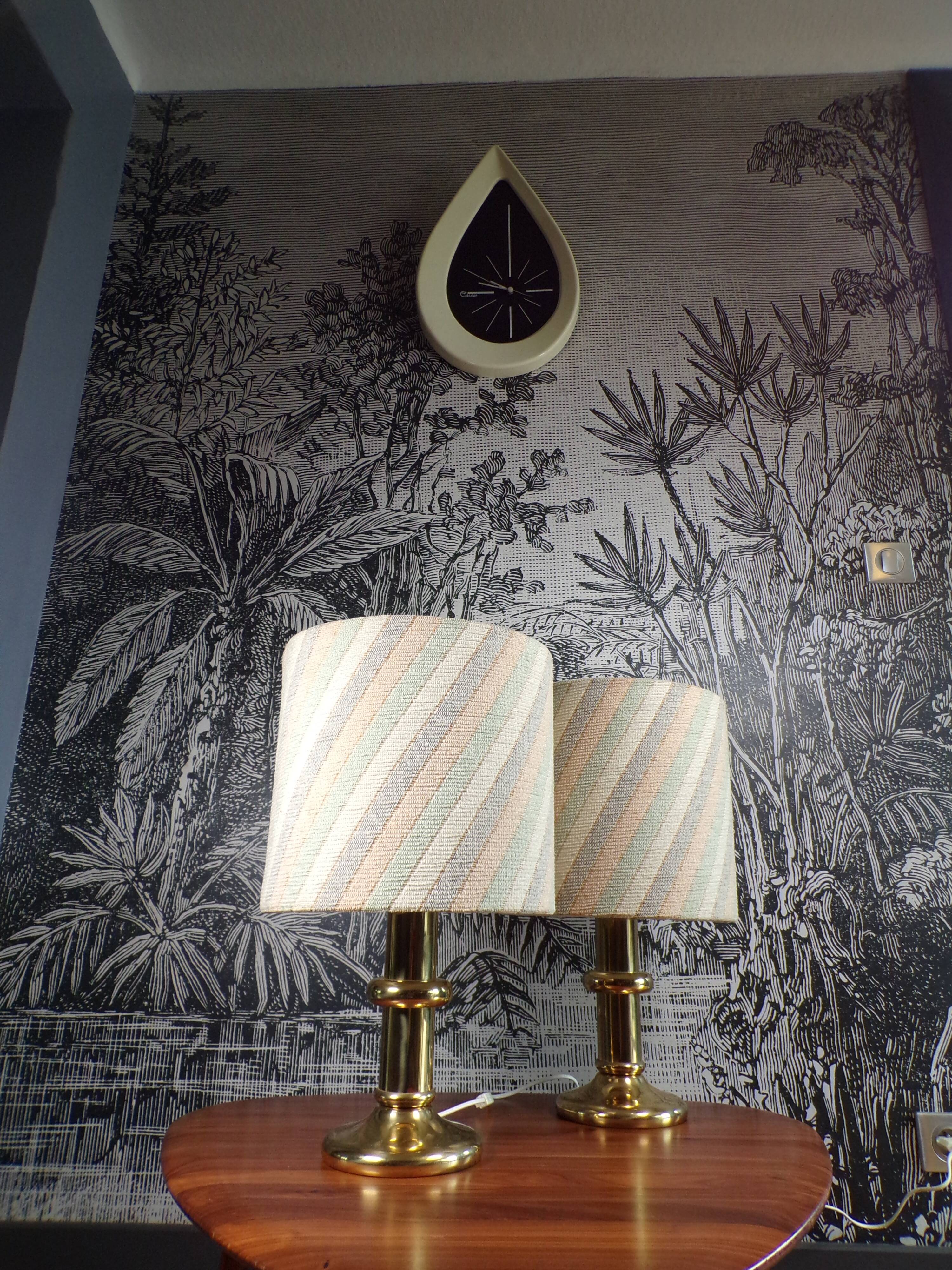 Pair of vintage Hoffknecht light lamps