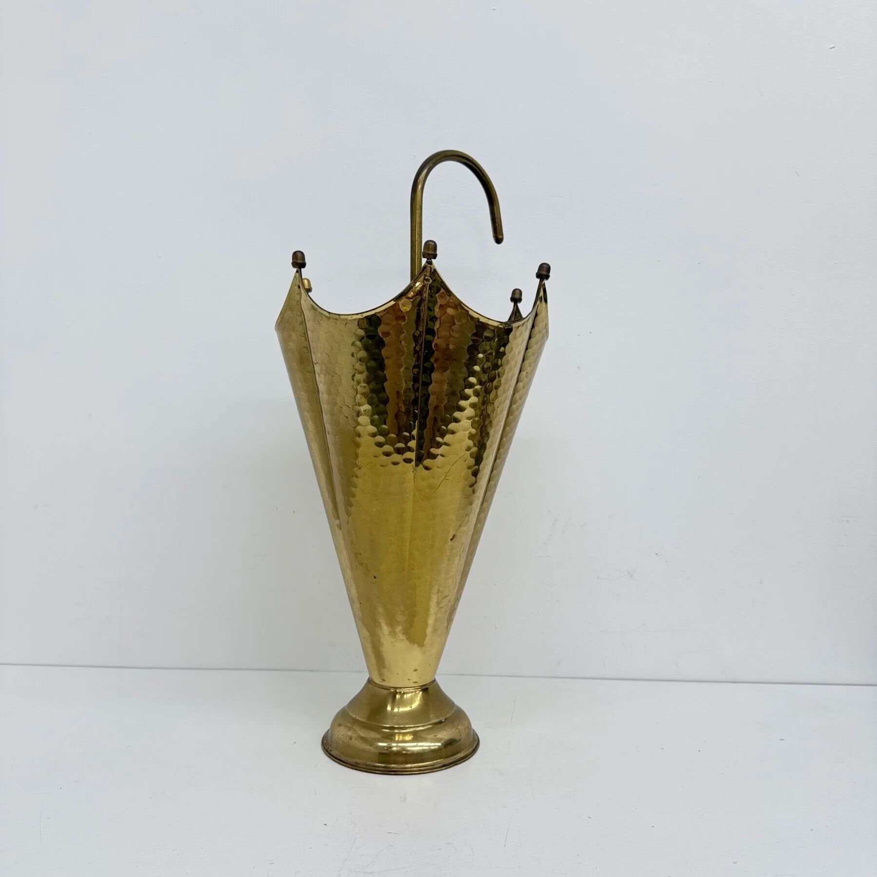 Mid-century design brass umbrella stand, 1970s