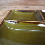 ST Clément compartmentalized dish or plate in olive slip
