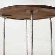 1940s Bauhaus Chrome Dining Table by Robert Slezak