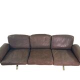 Vintage De Sede DS-31 three-seater sofa – brown leather design classic